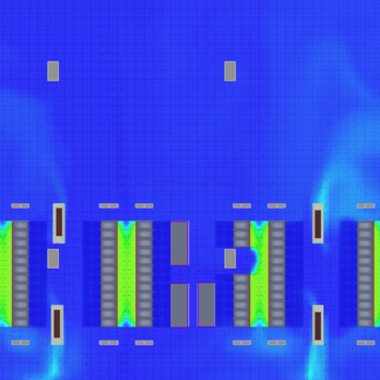 CFD study results - Phase I build 12.5kW/cabinet